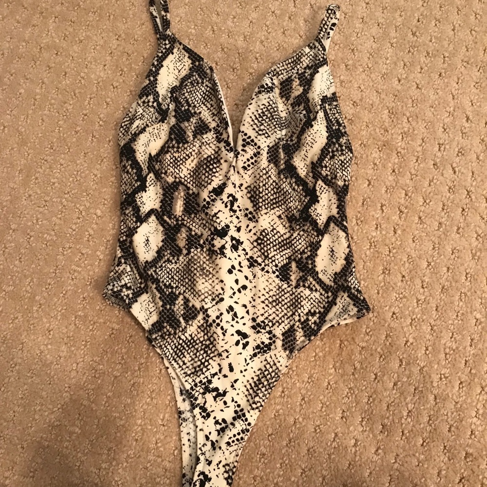 Snakeskin bodysuit